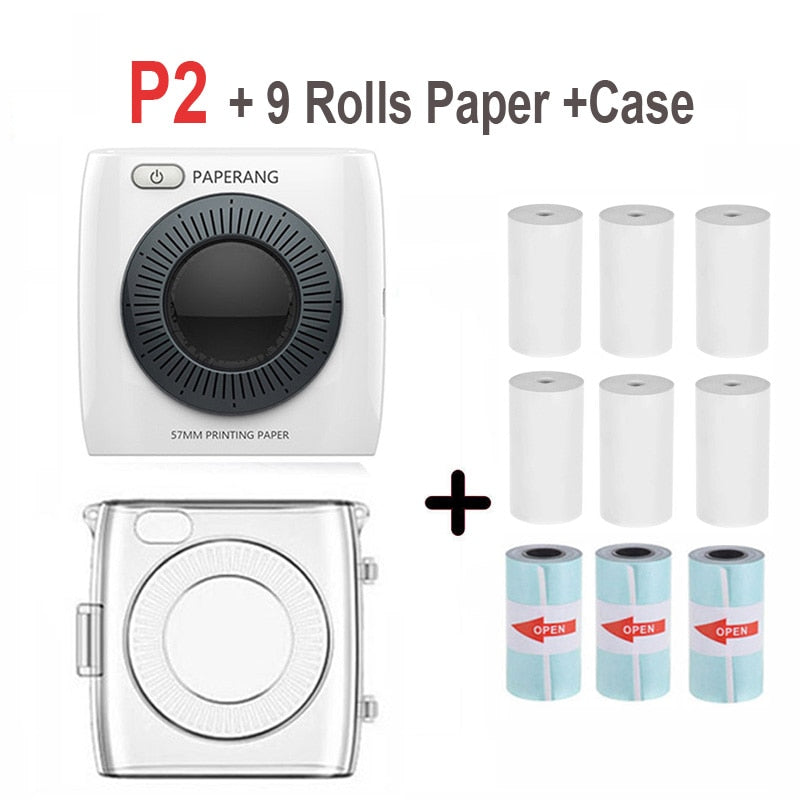 Pocket Portable Bluetooth Photo Printer Mini 300 DPI Thermal Label Sticker Printer For Phone