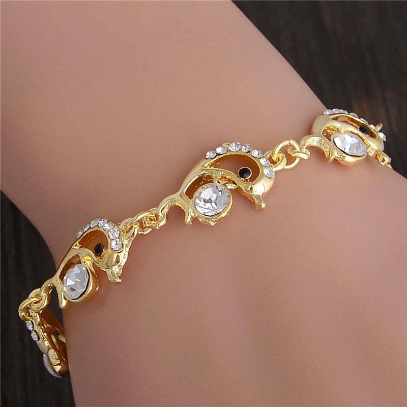 Gold Color Music Notes Bracelet  Zircon Charm Bracelet 24 styles