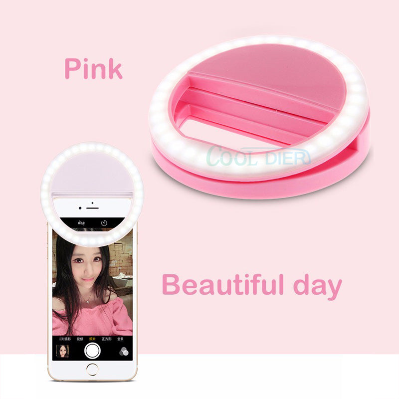 36 LED Selfie Ring Light Portable Flash Universal Phone Enhancing Fill Light 