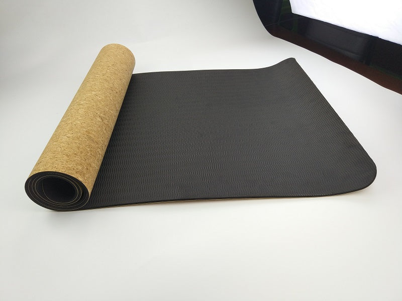 Non-slip TPE+Cork Yoga Mats For Fitness Natural Pilates Gymnastics Mats Sport Mat Yoga Exercise Pads Massage Mat 3MM/5MM/6MM/8MM