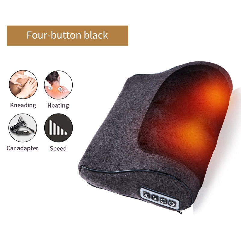 Massager Infrared Heating Neck Shoulder Back Body Electric  Pillow Device Healthy Relaxation