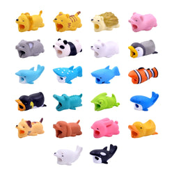 Animal Cable Protector for iPhone USB Charger Cable Organizer Wire Winder Phone Holder