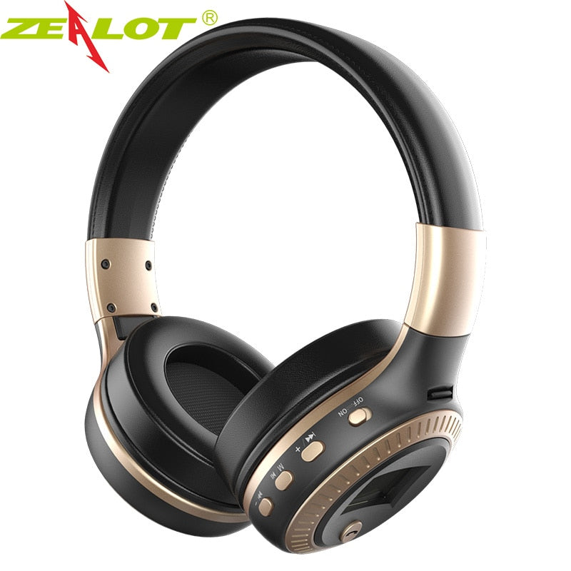 Bluetooth Earphone Headphone with fm radio Bass Stereo Headset with mic Wireless