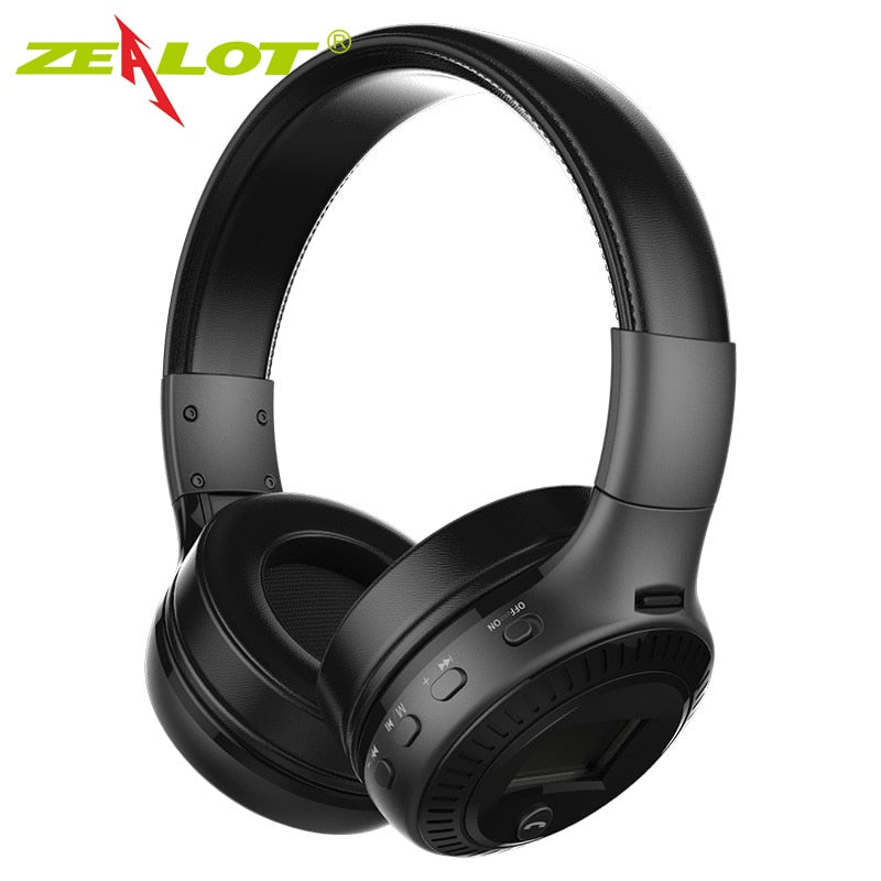 Bluetooth Earphone Headphone with fm radio Bass Stereo Headset with mic Wireless