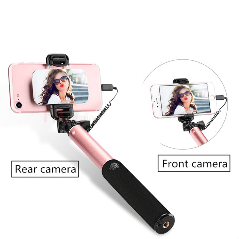 FANGTUOSI Handheld Tripod Wired Mini Selfie Stick Monopod for iPhone 6s 5 Samsung Huawei Xiaomi Bluetooth Remote Palo tripod