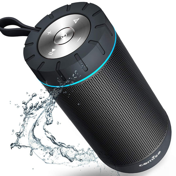  Bluetooth Speaker Wireless Portable Loudspeaker with 12W 360 Stereo Surround Sound System IPX5 Waterproof Speaker Outdoor