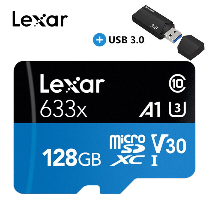 Lexar Micro SD Card 16GB 32GB 64GB 128GB 256GB SDXC/SDHC Flash Memory Card