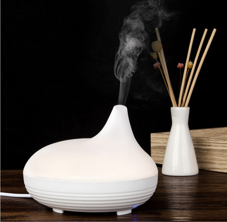 USB Charging Ultrasonic Air Aroma Humidifier with Warm LED Lights Mini Electric Aromatherapy Essential Oil Aroma Diffuser