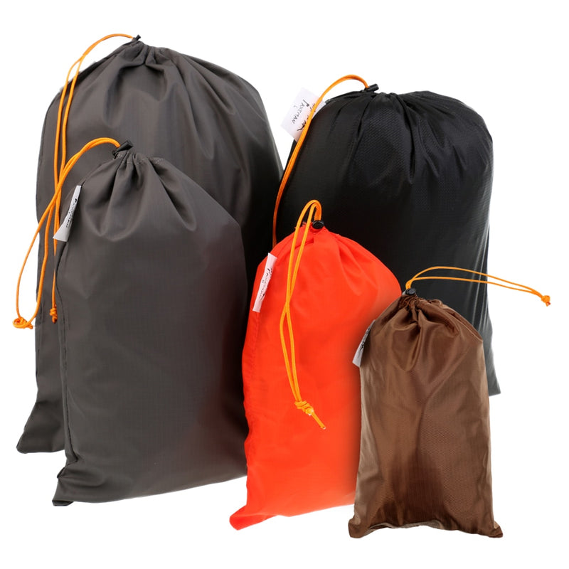  5 pcs Compression Stuff Sack Water Resistant Polyester Great Sleeping Bags Clothes Camping Hiking Backpacking 28 x 36cm