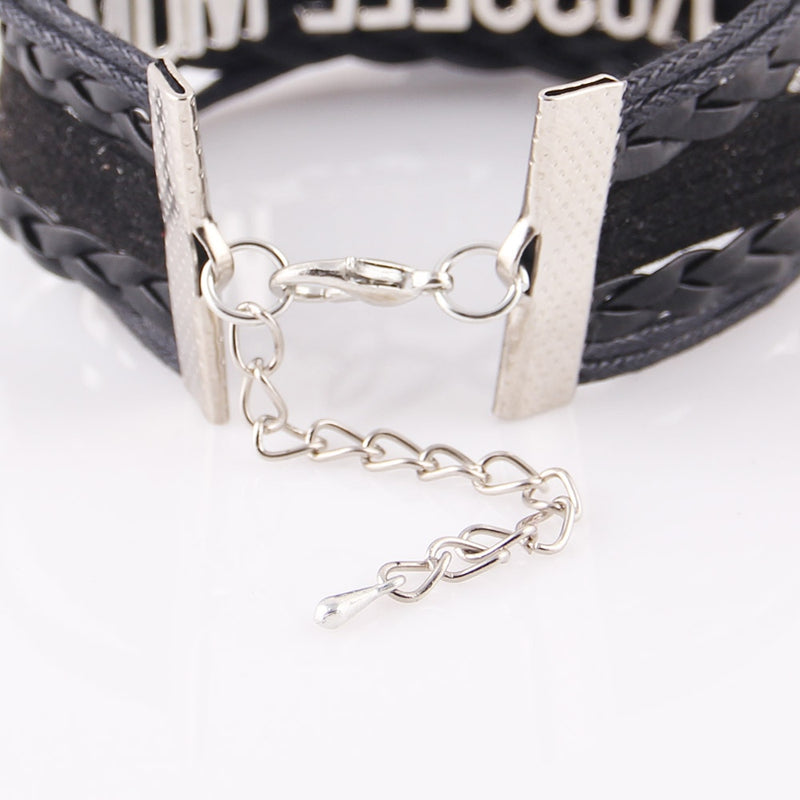 Infinity love rock Bracelet music note charm leather wrap  bracelets jewelry friend gift