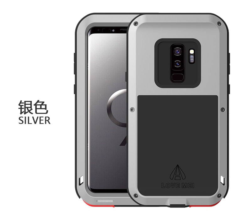 Case For S9 Shock Dirt Proof Water Resistant Metal Armor Aluminum Silicon Cover Phone Case For Samsung Galaxy S9 plus