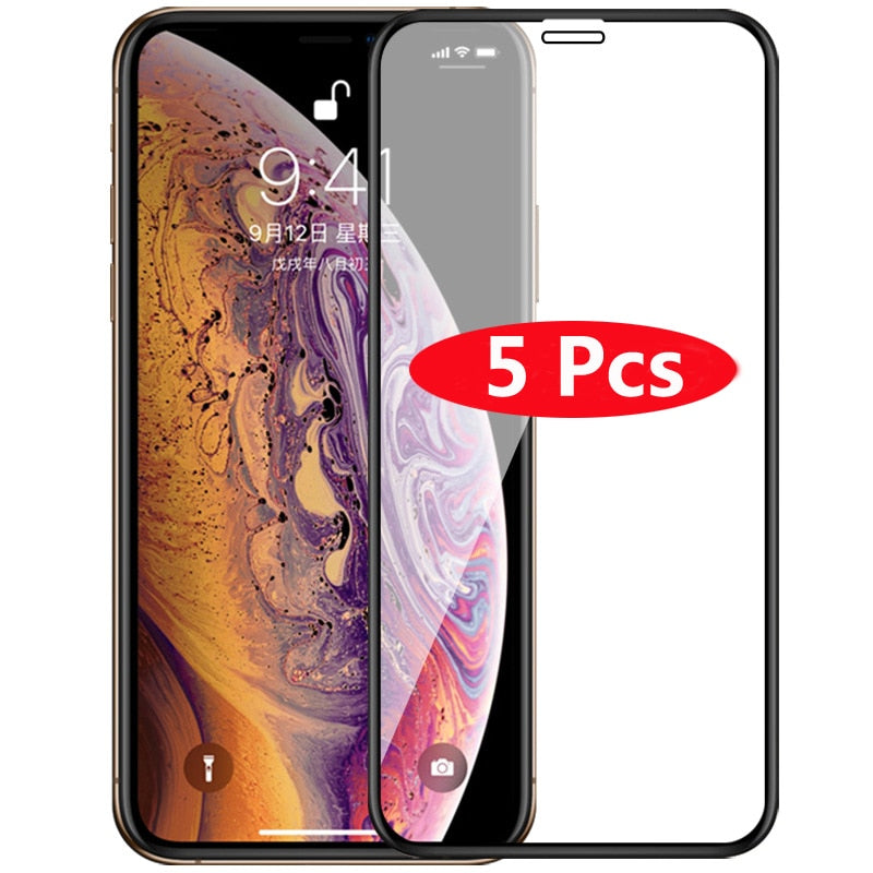 Full Cover Tempered Glass iPhone 11 Pro Max 6 6s 7 8  X XS Max XR 5 5s 5C SE Plus Screen Protector 