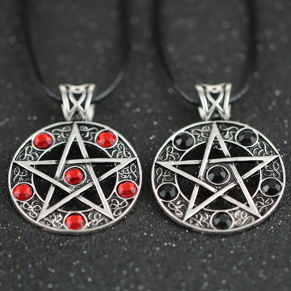 Supernatural Necklace Pentagram Pentacle Five-Pointed Star Wicca Pagan Pendant Vintage Gothic