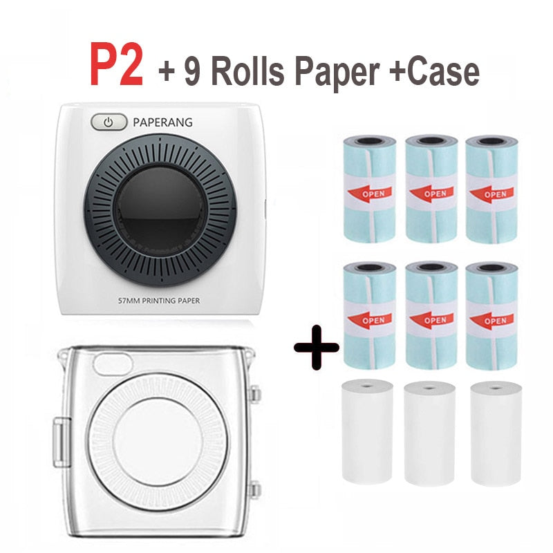 Pocket Portable Bluetooth Photo Printer Mini 300 DPI Thermal Label Sticker Printer For Phone