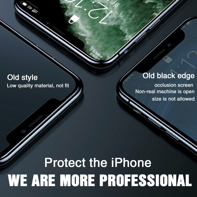 Full Cover Tempered Glass iPhone 11 Pro Max Screen Protector On 6 7 8 Plus soft edge iPhone X XS XR 