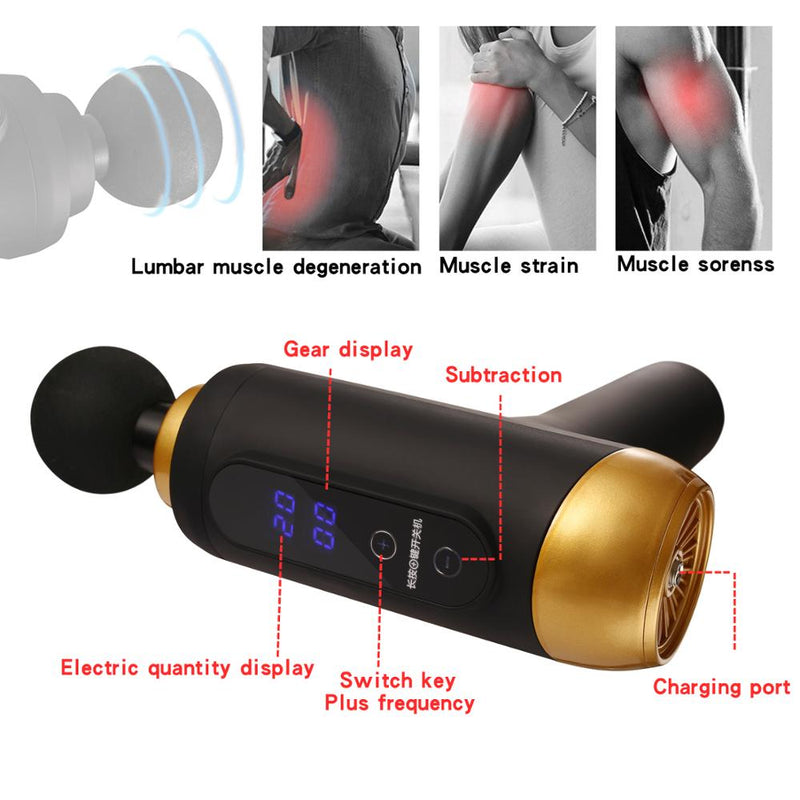 Massage Gun Muscle Relaxation Massager Vibration Fascial Gun Fitness Equipment