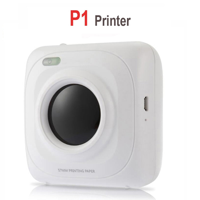 Pocket Portable Bluetooth Photo Printer Mini 300 DPI Thermal Label Sticker Printer For Phone