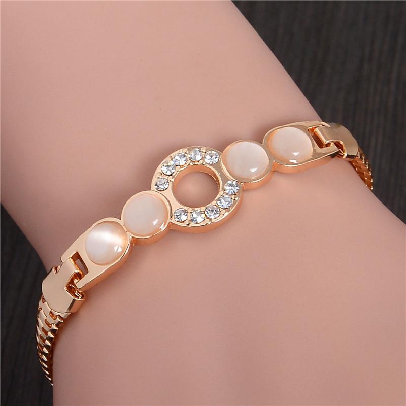 Gold Color Music Notes Bracelet  Zircon Charm Bracelet 24 styles