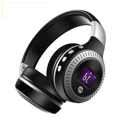  Bluetooth Earphone Headphone with fm radio Bass Stereo Headset with mic Wireless Headphones for Computer Mobile Phone